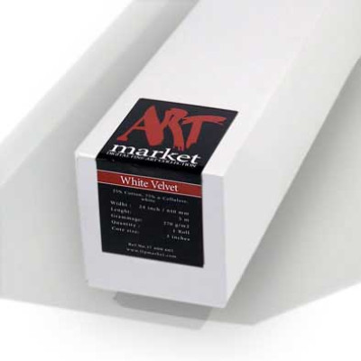 White Velvet 270 g/m² 44"/1118 mm x 15 m