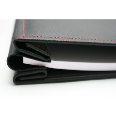 Leather Album Cover Soft Cushioned with Red Stich 12" x 12"