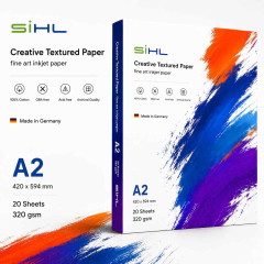  240 g/m² A2 (420x594) Matt Cotton Textured Paper