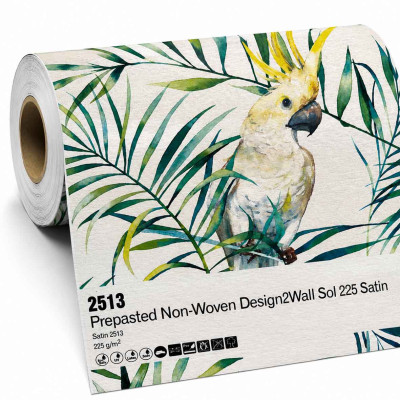 225 g/m² 1000mm x 51m Design2Wall Sol satin